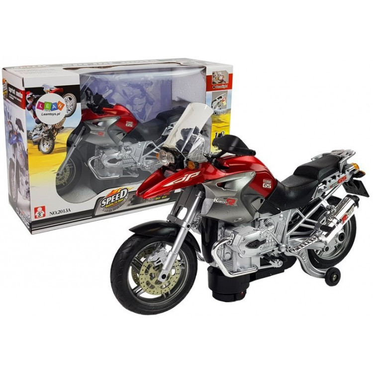 Motocykel na batérie 1:8 - červený